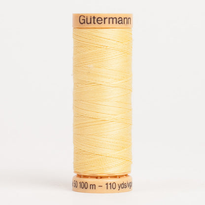 1410 Light Yellow 100m Gutermann Cotton Thread