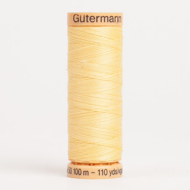 1410 Light Yellow 100m Gutermann Cotton Thread