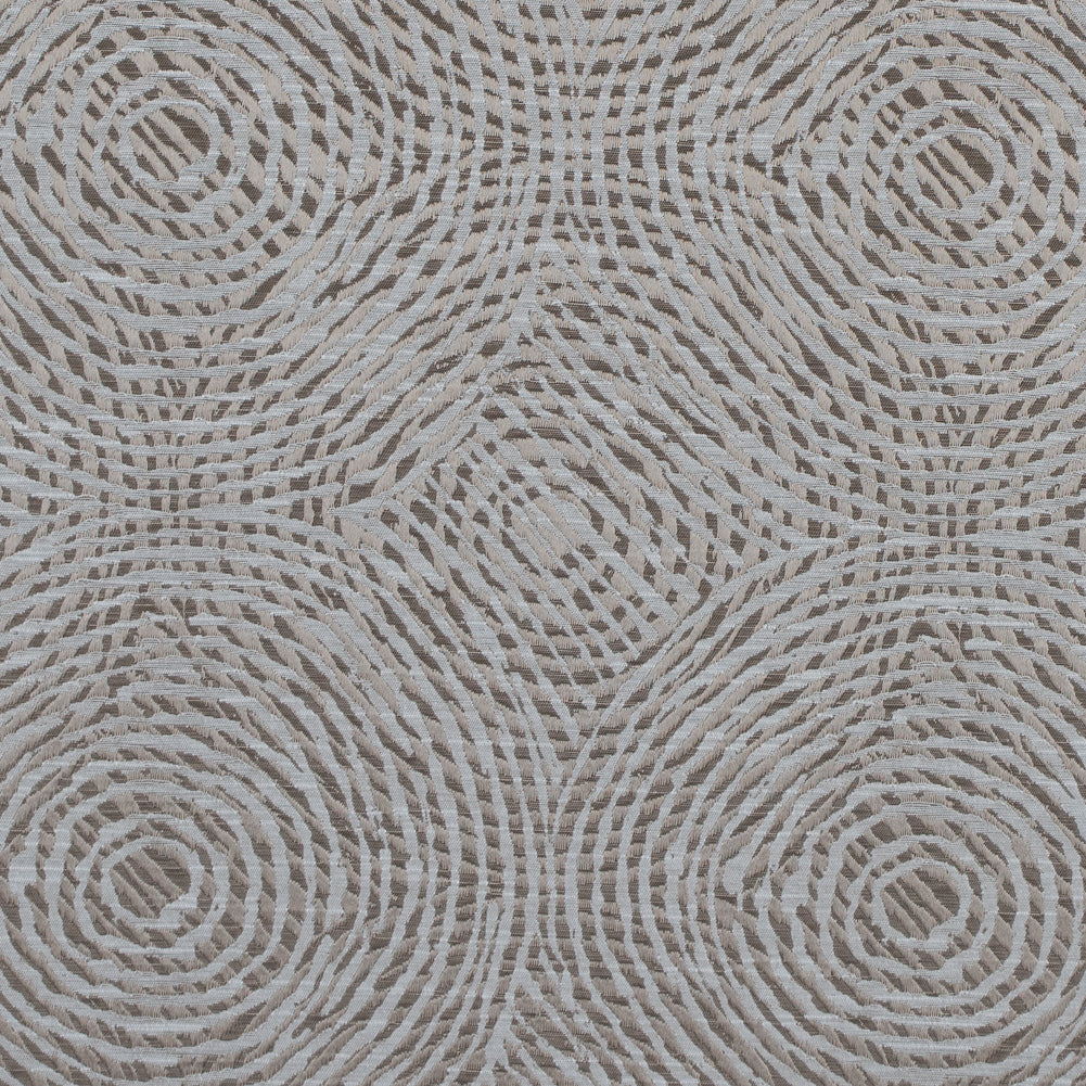 Linen Geometric Swirls on a Cotton and Polyester Woven