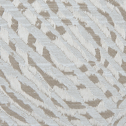 Champagne Geometric Swirls on a Cotton and Polyester Woven - Detail