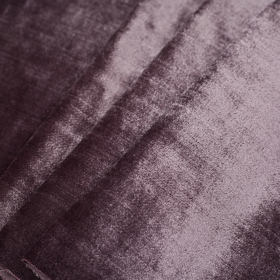Lilac Polyester Velvet Folded