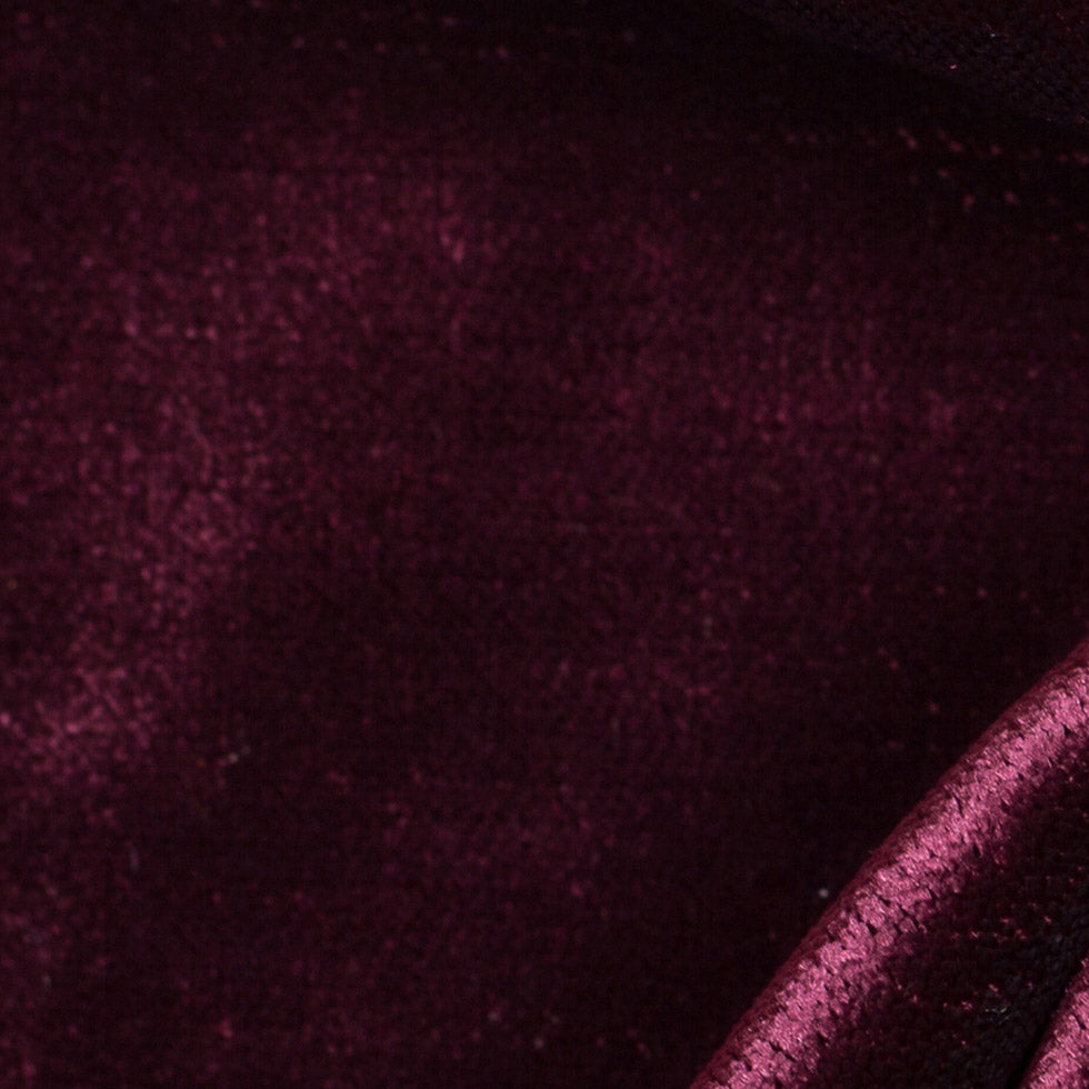 Turkish Zinfindel Polyester Velvet - Detail