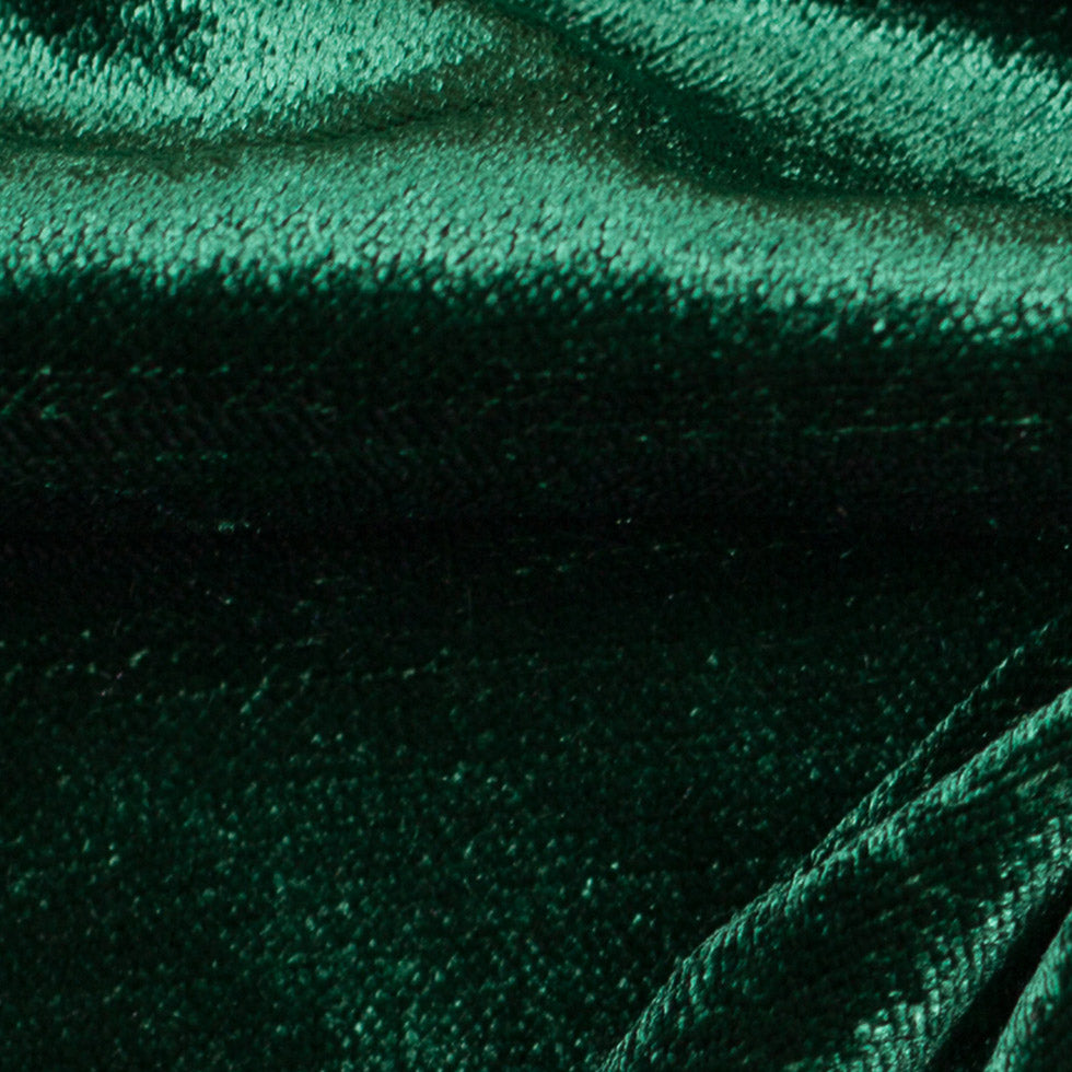 Turkish Emerald Polyester Velvet - Detail