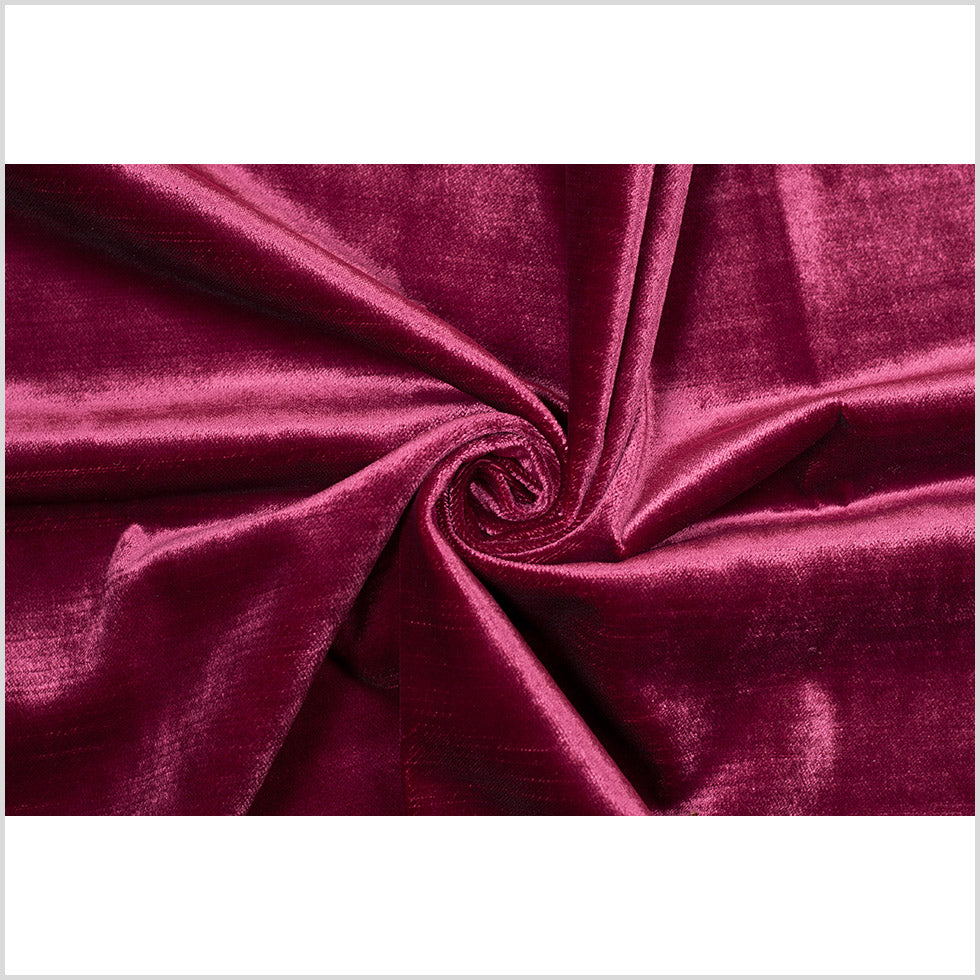 Magenta Polyester Velvet Full
