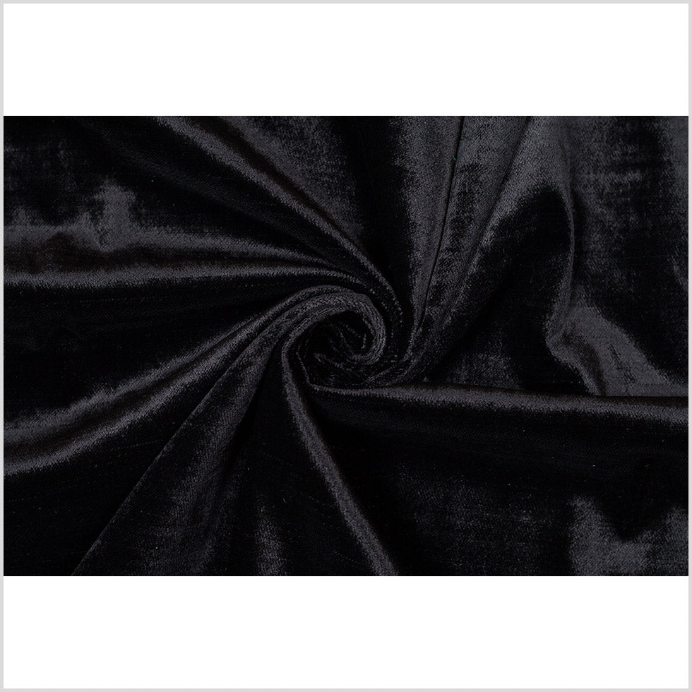 Turkish Ebony Polyester Velvet - Full