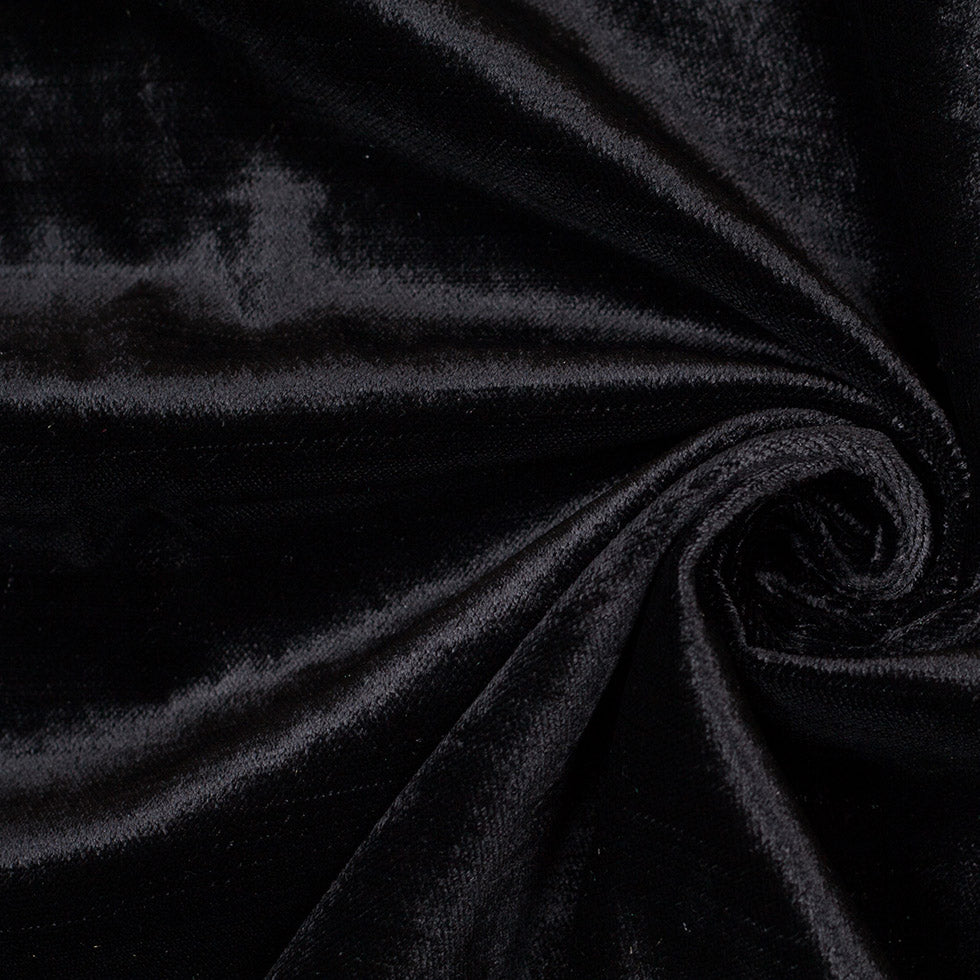 Turkish Ebony Polyester Velvet