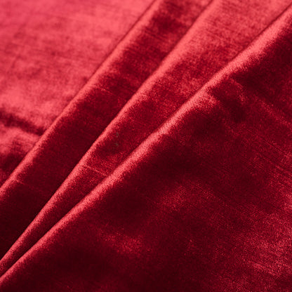 Cabernet Polyester Velvet Folded