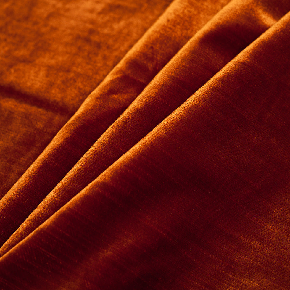 Turkish Spice Polyester Velvet - Folded