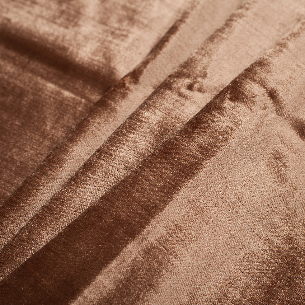Copper Polyester Velvet Folded