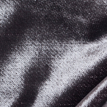 Turkish Gunmetal Polyester Velvet - Detail