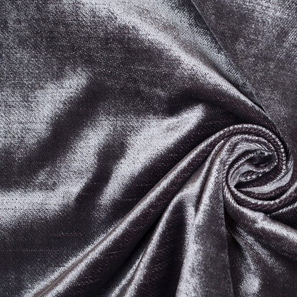 Turkish Gunmetal Polyester Velvet