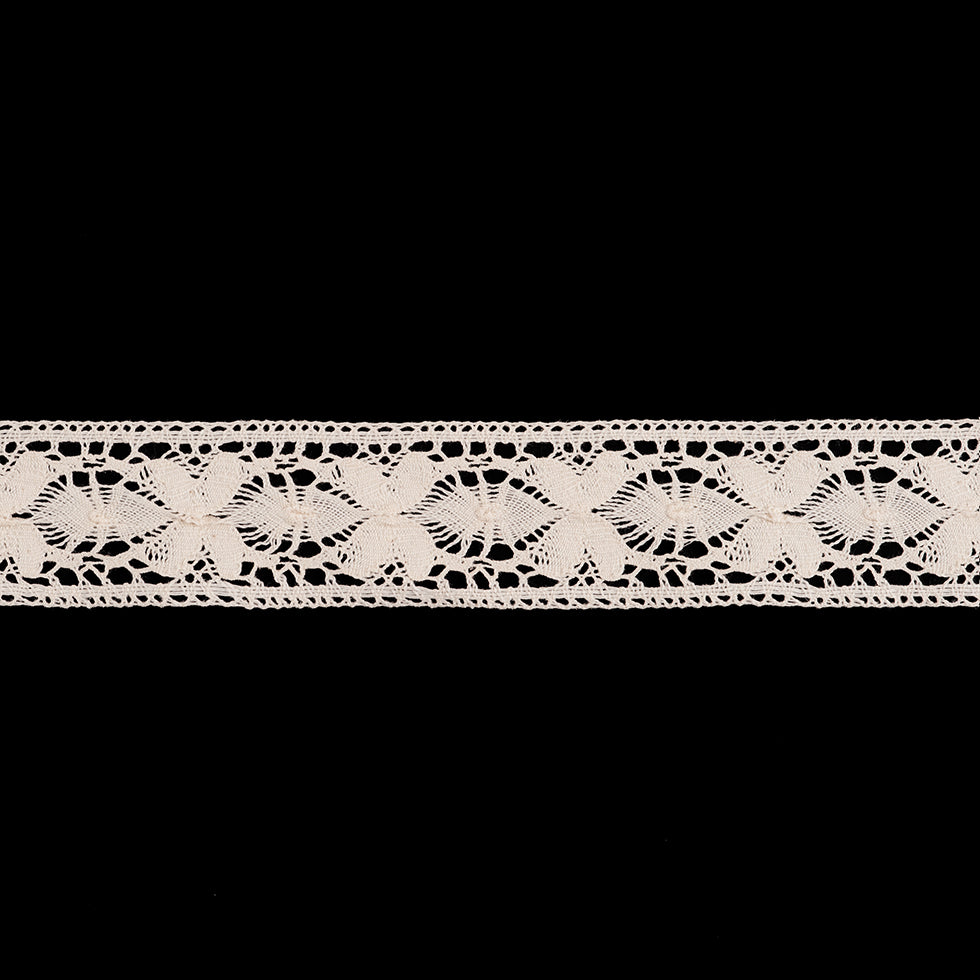 1.5 Ecru Crochet Lace Trim