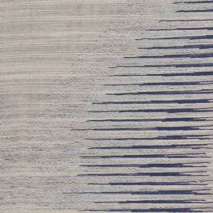 Indian Blue/Gray Geometric Poly/Cotton Woven - Detail