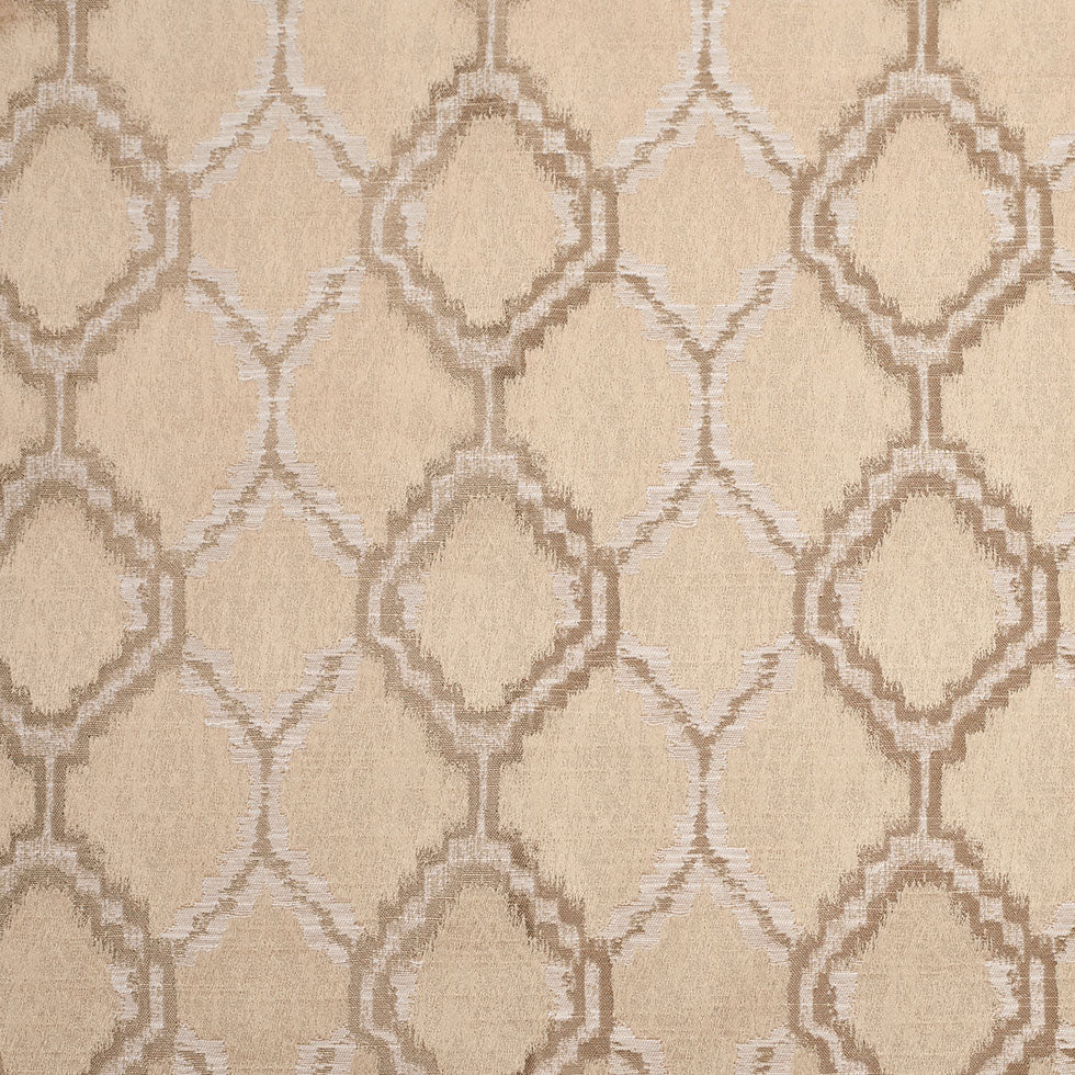 Indian Beige/Ivory Geometric Poly/Cotton Woven