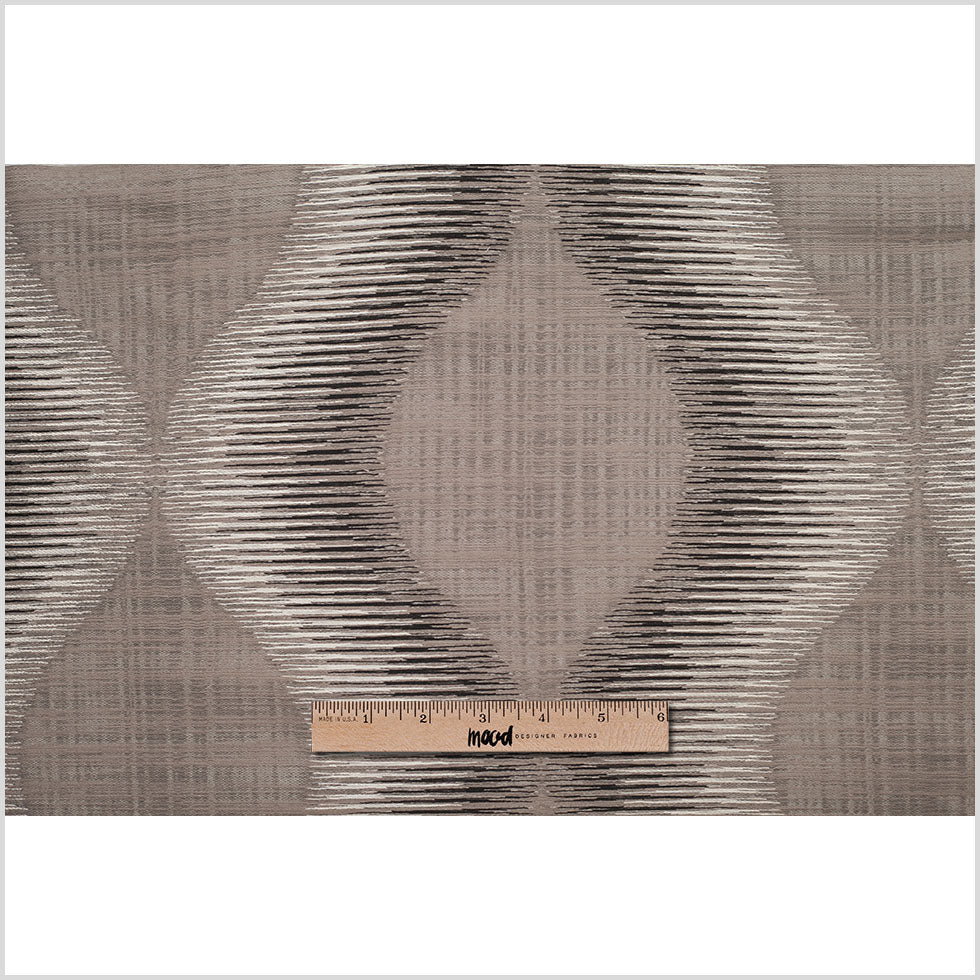 Indian Gray/Black Geometric Poly/Cotton Woven - Full