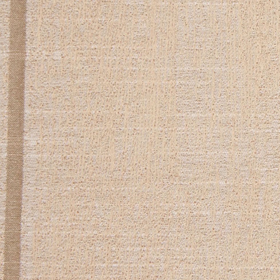 Indian Gold Striped Polyester-Cotton Brocade - Detail