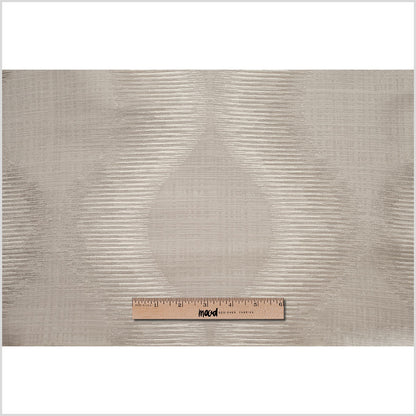 Indian Silver Geometric Poly/Cotton Woven Full