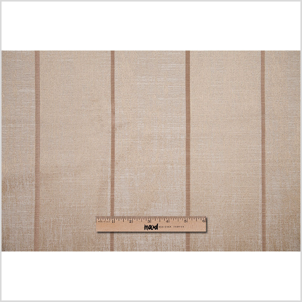 Indian Sand Striped Polyester-Cotton Brocade - Full