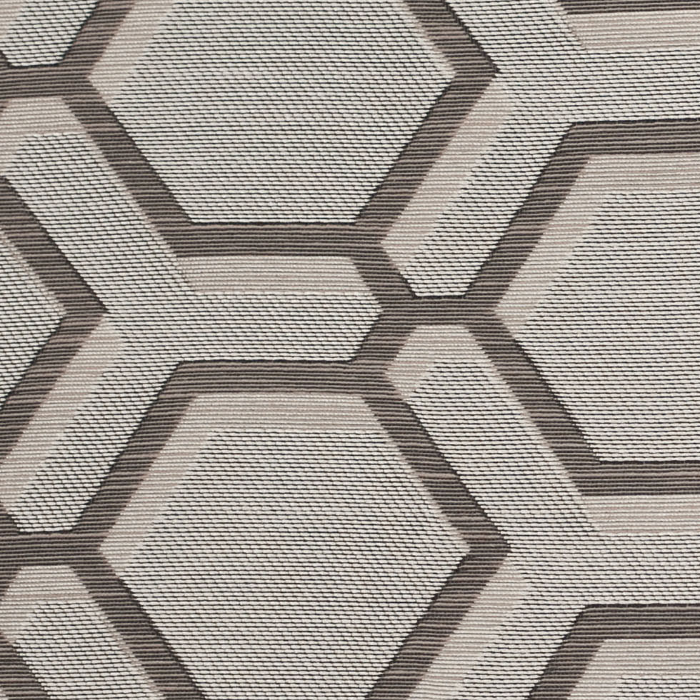 Smoke-7503 Indian Geometric Poly/Cotton Brocade Detail