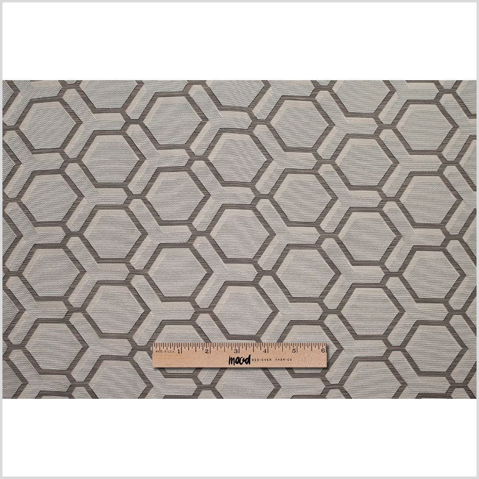 Smoke-7503 Indian Geometric Poly/Cotton Brocade Full