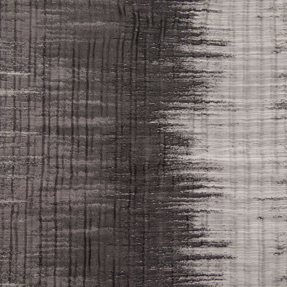 Indian Black/White Geometric Striped Polyester-Cotton Brocade