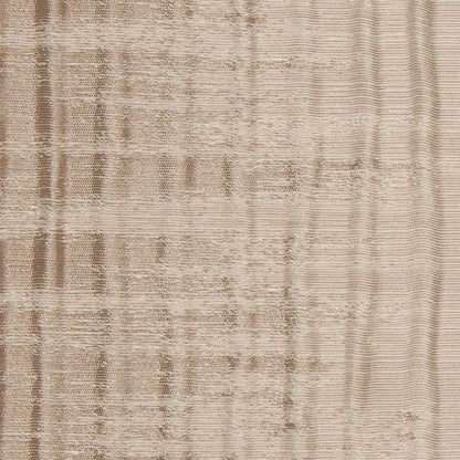 Indian Beige Geometric Striped Polyester-Cotton Brocade - Detail