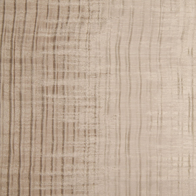 Indian Beige Geometric Striped Polyester-Cotton Brocade