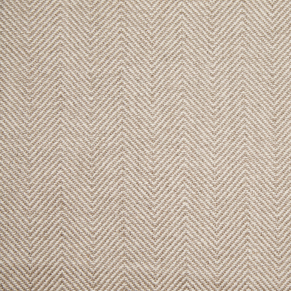 Indian Natural/White Herringbone Linen Woven