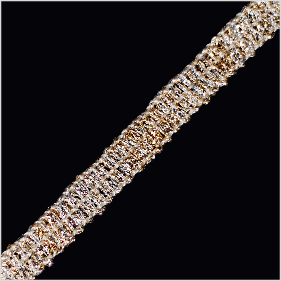 3/8 Gold/Silver Metallic Braid