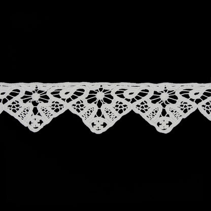 3 Italian White Cotton Guipure Lace Trim