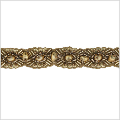 0.75" Gold Beaded Trim