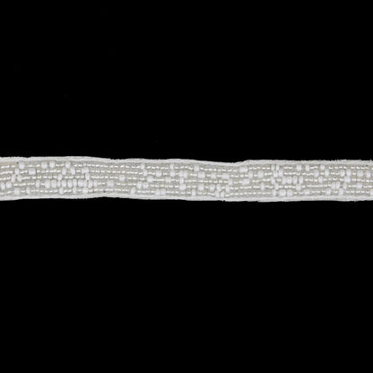 0.5 Pearl Ivory Beaded Trim
