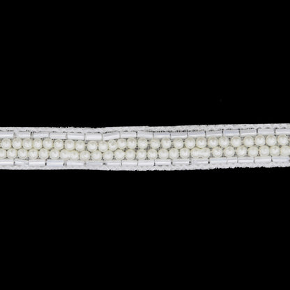 0.5 Ivory Beaded Trim