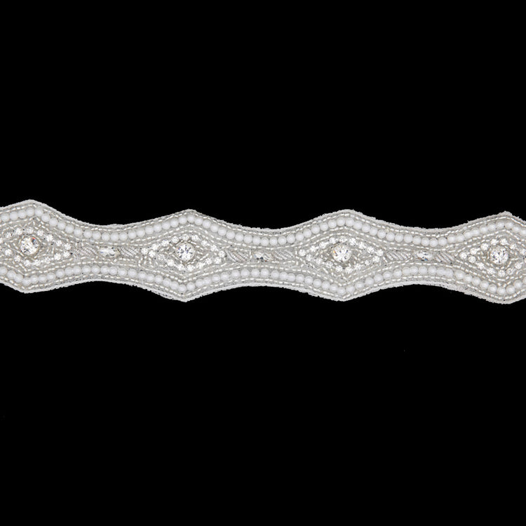template--25130090922057__main-1.625 Pearl White/Silver Beaded Rhinestone Trim