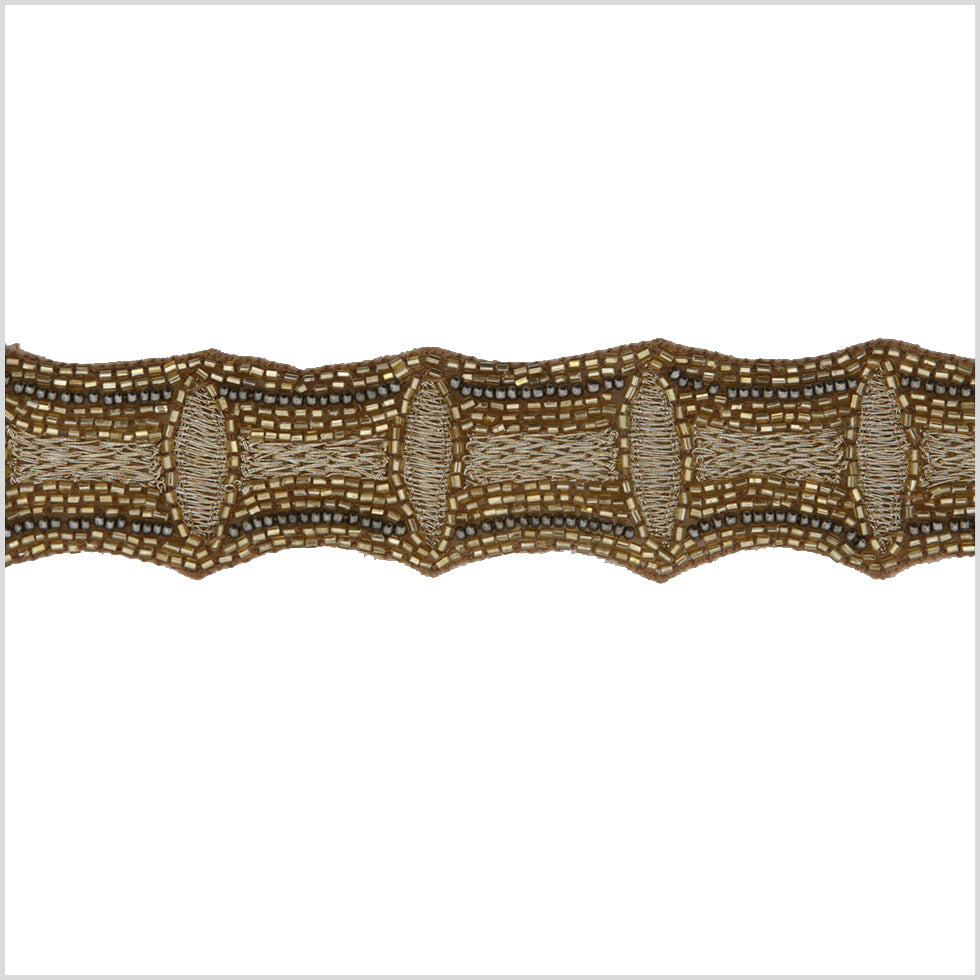 1.25 Gold Beaded Trim