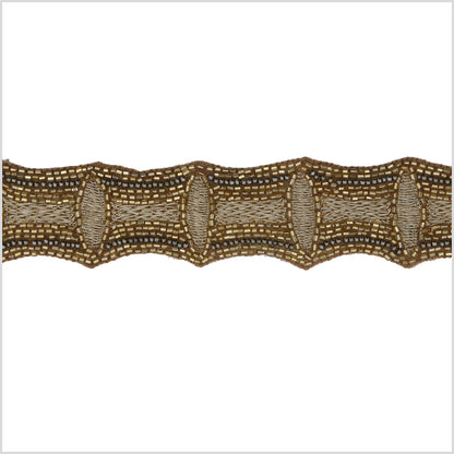 1.25 Gold Beaded Trim