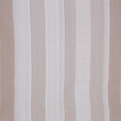 Indian Ivory/Beige Striped Poly/Cotton Brocade