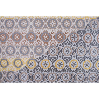 Brown and Gray Floral Brocade - Full