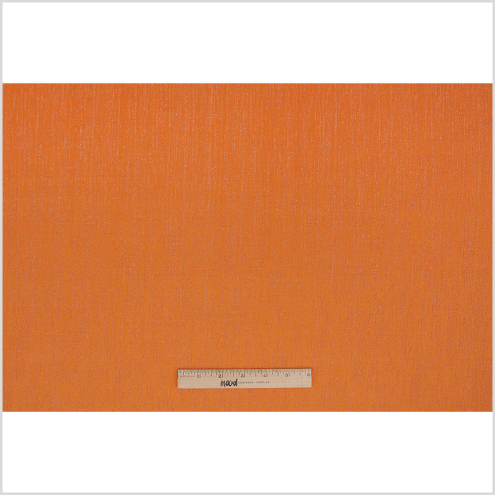 Pumpkin Striated Woven Brocade Full