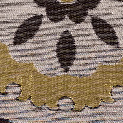 Brown, Gold and Copper Floral Brocade - Detail