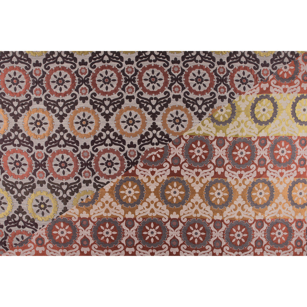 Brown, Gold and Copper Floral Brocade - Full