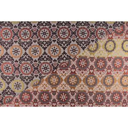 Brown, Gold and Copper Floral Brocade - Full