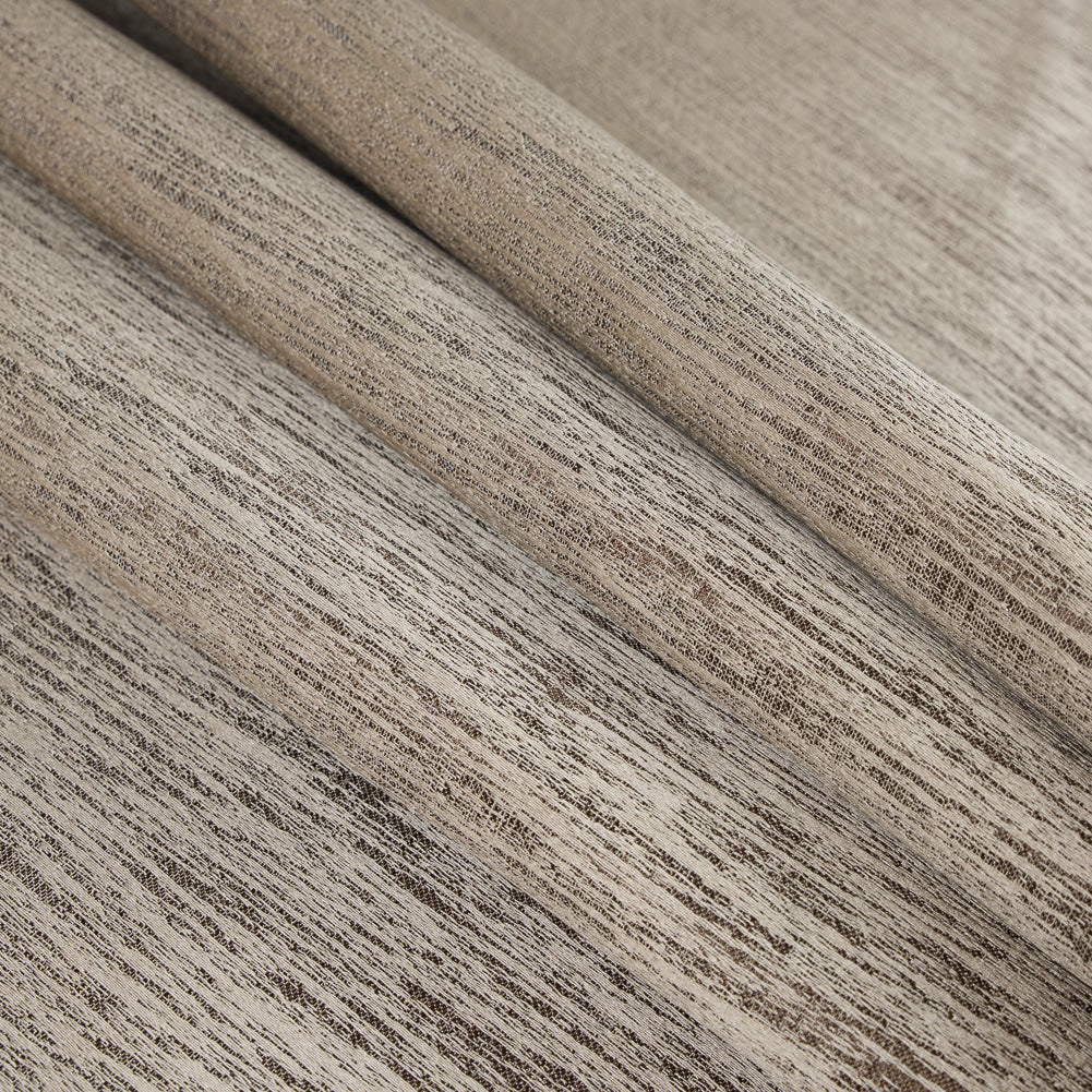 Antique Gold Striated Woven Brocade - Folded