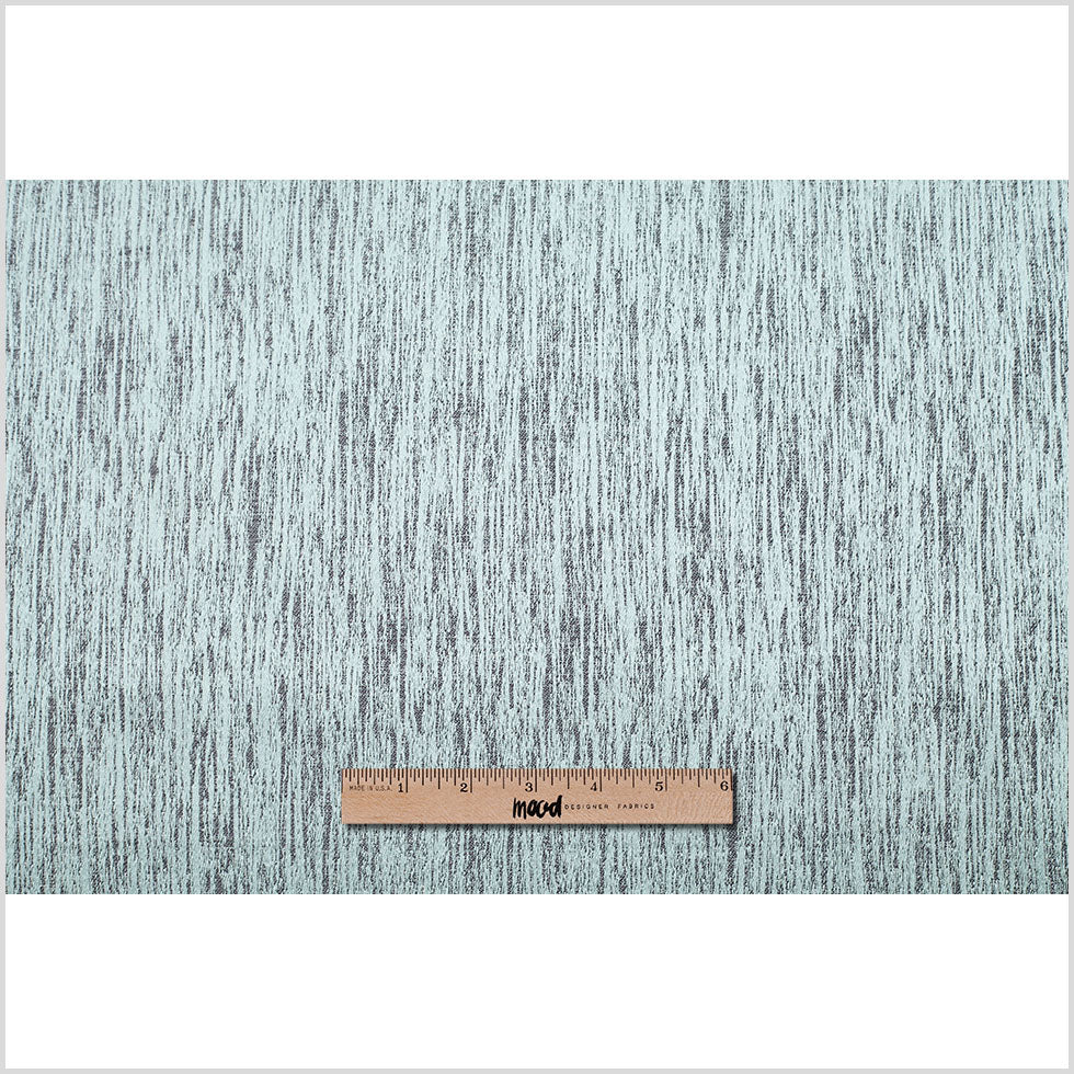 Spa Blue Striated Woven Brocade Full