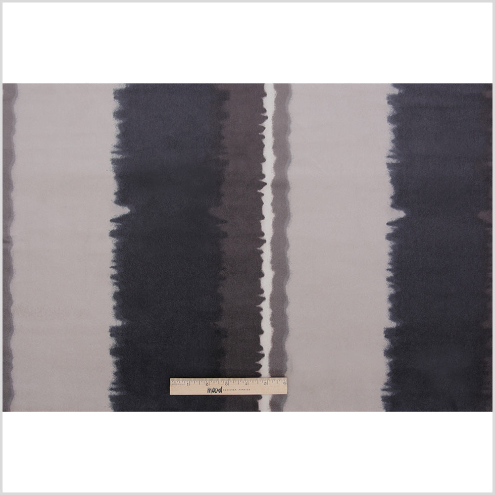 Shadow Abstract Stripes Cotton-Modal Velvet Print - Full
