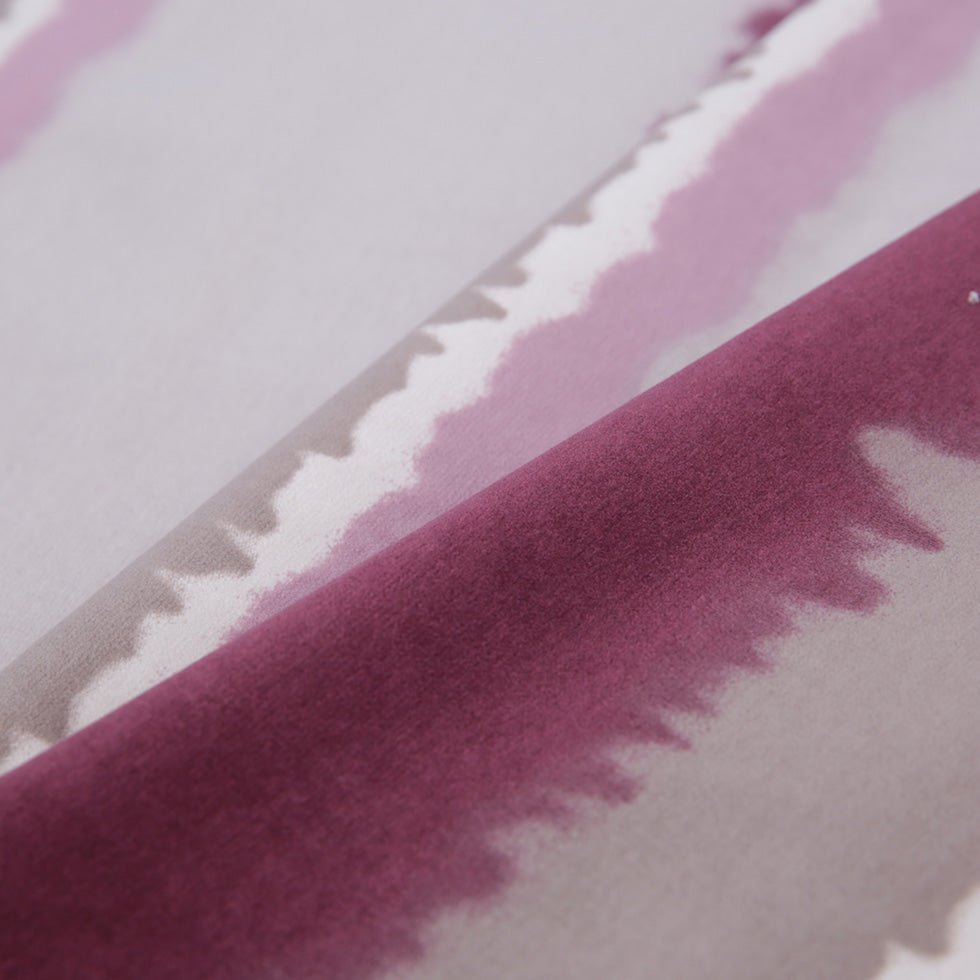 Orchid Abstract Stripes Cotton-Modal Velvet Print Folded
