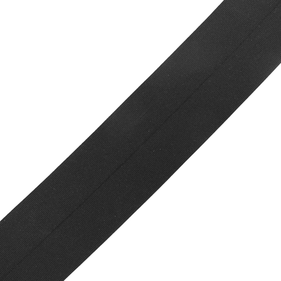 Black Stretch Fold Over Grosgrain - 3.125"