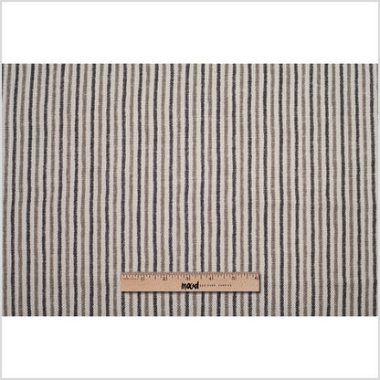Spanish Gray Striped Poly/Cotton Canvas Full