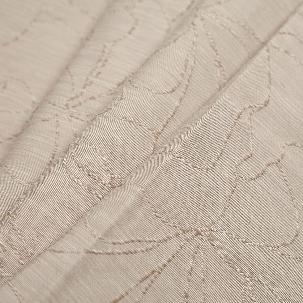 Spanish Sand Floral Poly Blended Woven Folded
