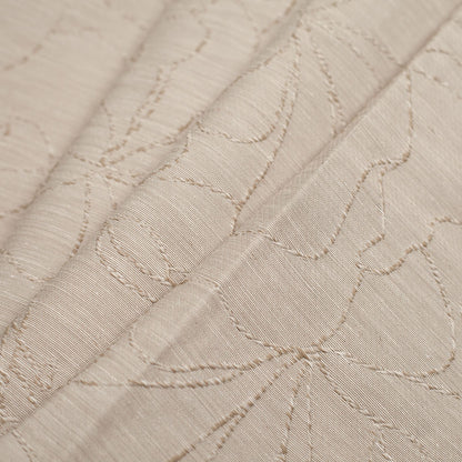 Spanish Sand Floral Poly Blended Woven Folded